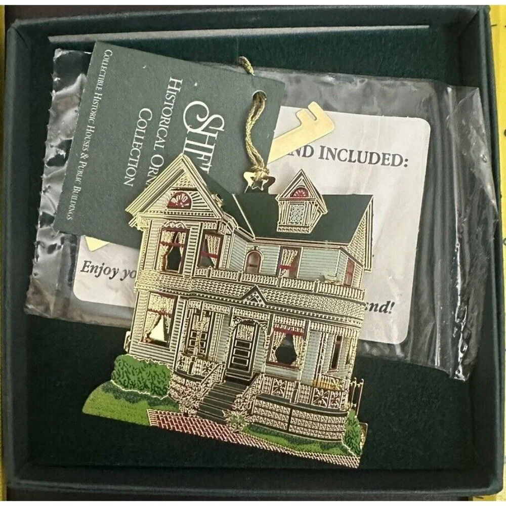 Rare Sheila's Historical Ornament Collection Tinker Toy House -‎ Howell MI Boxed